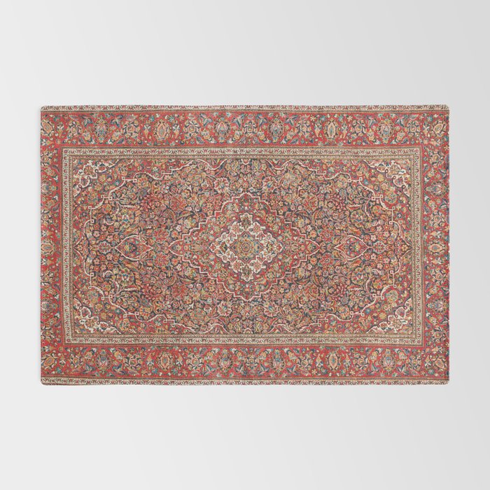 Kashan  Antique Persian Rug Print Rug Gallery Image 2