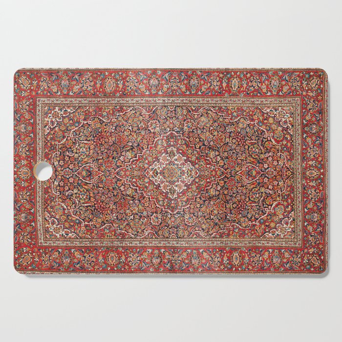 Kashan  Antique Persian Rug Print Cutting Board Gallery Image 1