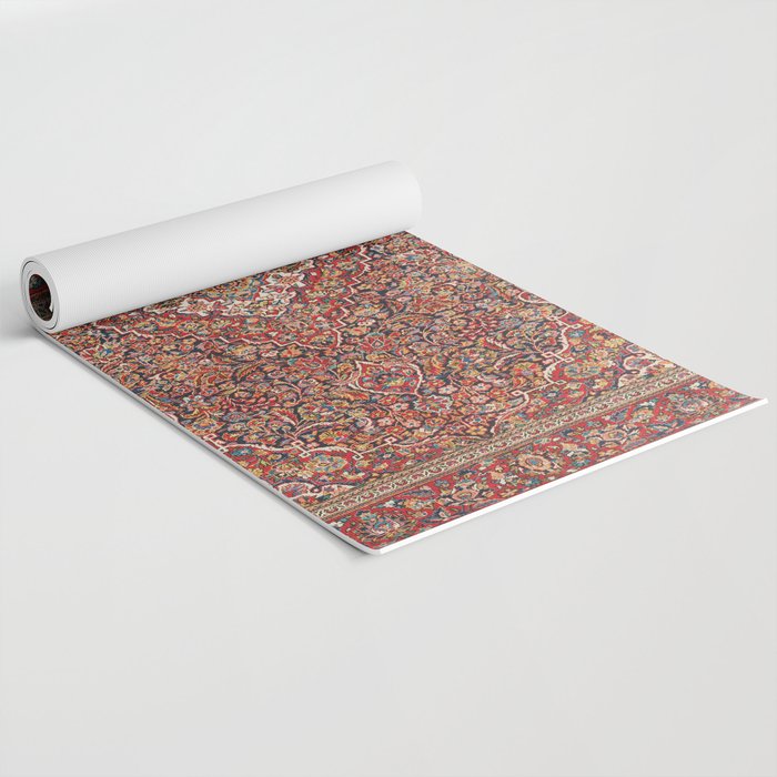 Kashan  Antique Persian Rug Print Yoga Mat Gallery Image 2
