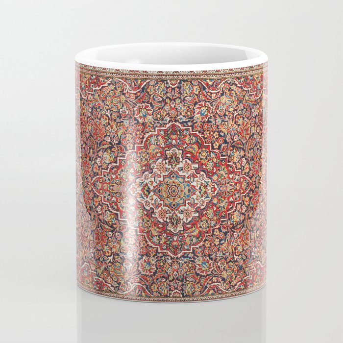 Kashan  Antique Persian Rug Print Coffee Mug Gallery Image 4