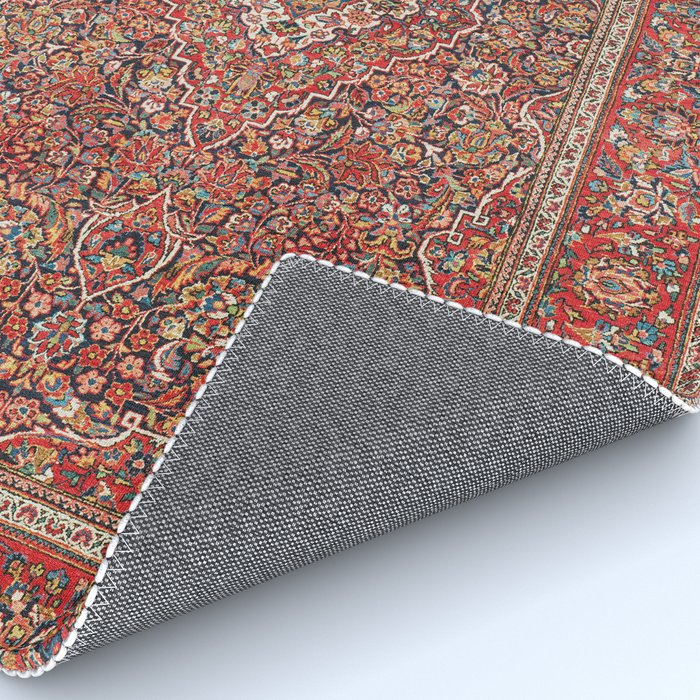 Kashan  Antique Persian Rug Print Rug Gallery Image 4