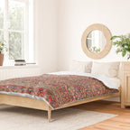 Kashan  Antique Persian Rug Print Duvet Cover Gallery Image 2