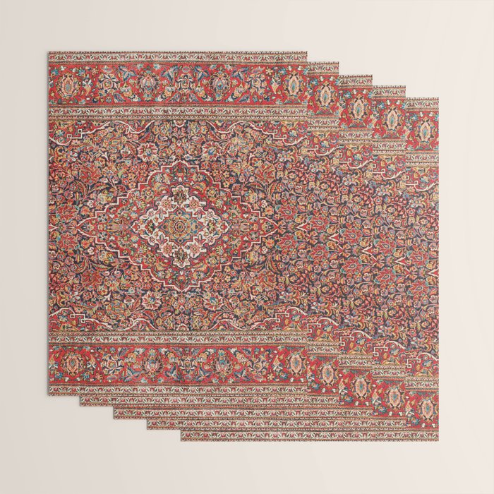 Kashan  Antique Persian Rug Print Wrapping Paper Gallery Image 3