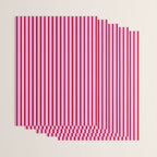 Pink and Red Candy Stripes Pattern Wrapping Paper Gallery Image 3