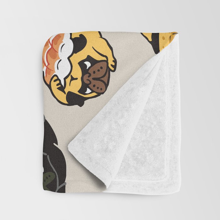 Sushi Pug Throw Blanket Gallery Image 3
