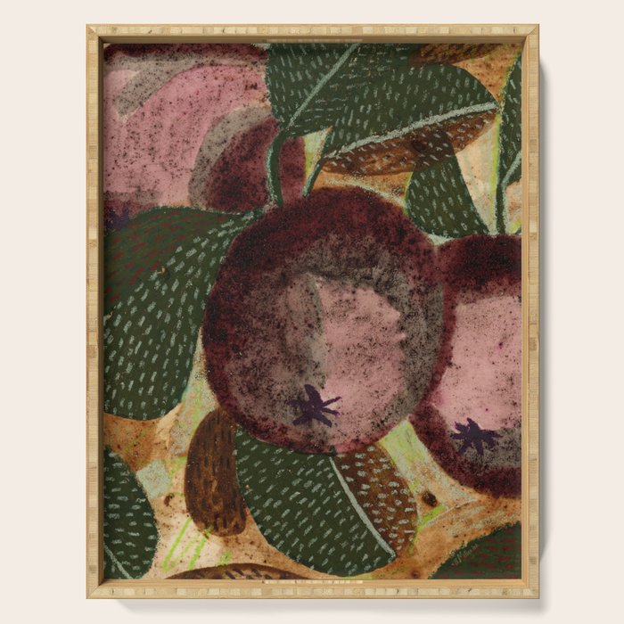 Fall Apple Orchard Painting in Red Delicious Serving Tray Gallery Image 1