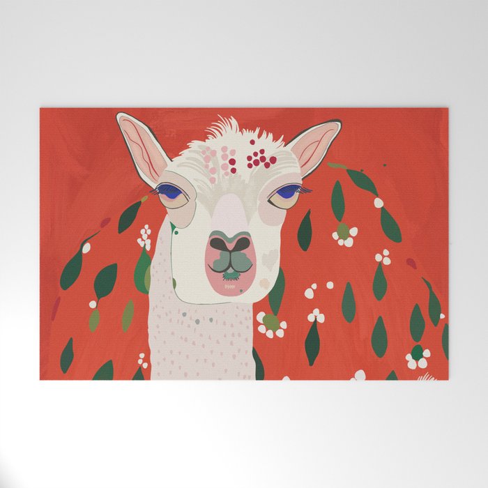 Llama Welcome Mat Gallery Image 1