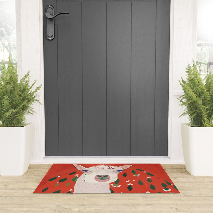 Llama Welcome Mat Gallery Image 3