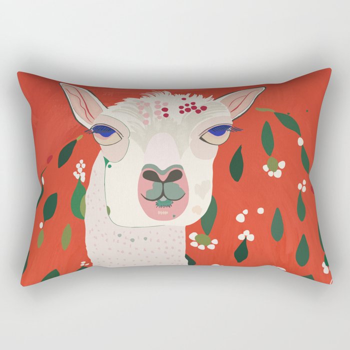 Llama Rectangular Pillow Gallery Image 2
