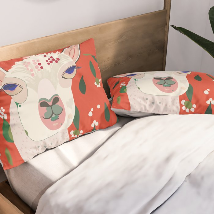 Llama Pillow Sham Gallery Image 2