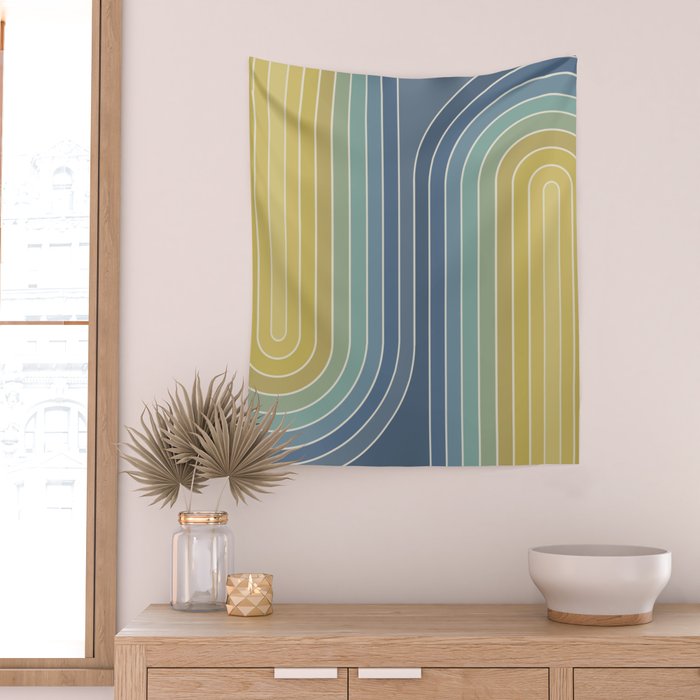 Gradient Curvature VIII Wall Tapestry Gallery Image 2