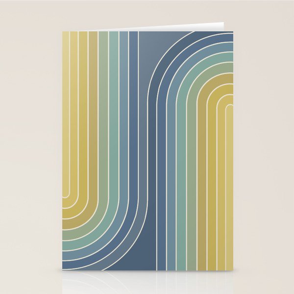 Gradient Curvature VIII Stationery Card Gallery Image 1