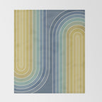 Gradient Curvature VIII Throw Blanket Gallery Image 2
