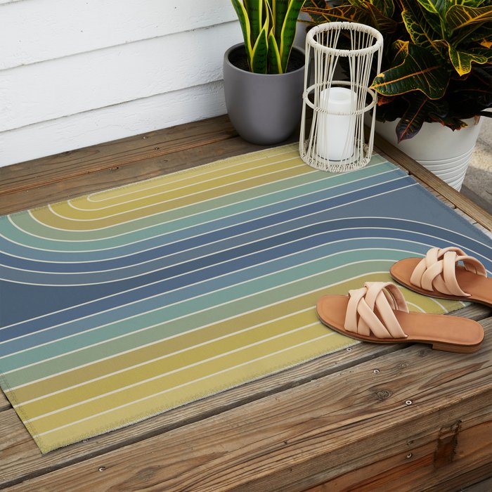 Gradient Curvature VIII Outdoor Rug Gallery Image 2