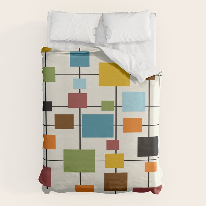 Mid-Century Modern Art 1.3 Duvet Cover Gallery Image 6