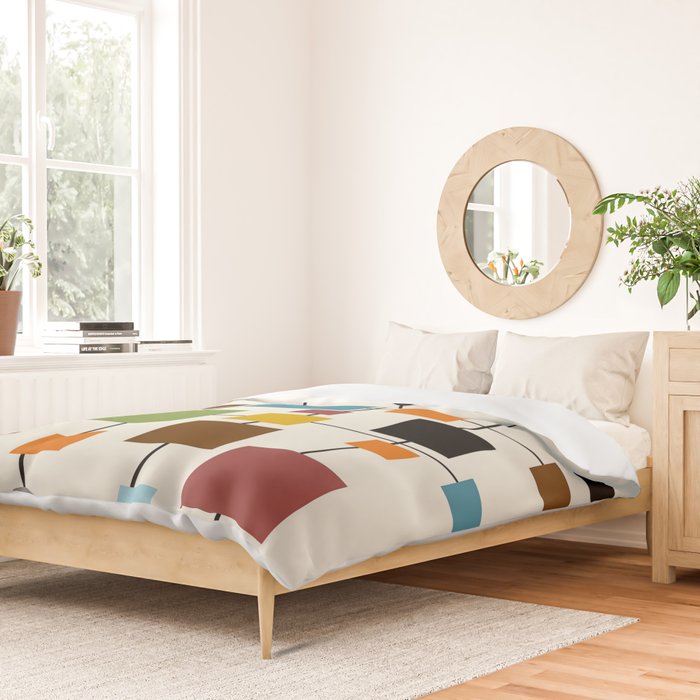 Mid-Century Modern Art 1.3 Duvet Cover Gallery Image 2