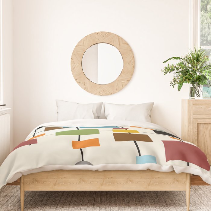 Mid-Century Modern Art 1.3 Duvet Cover Gallery Image 3
