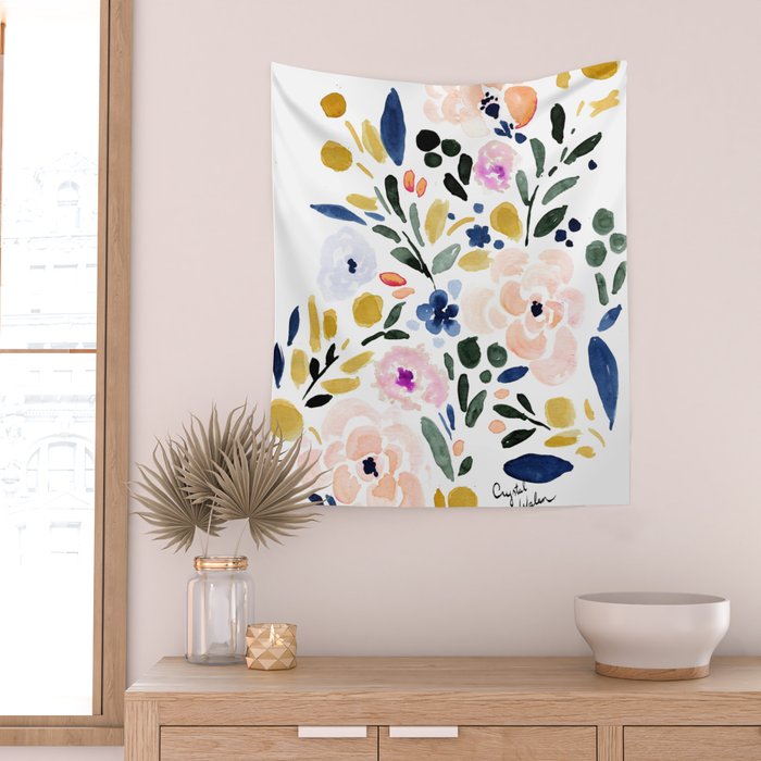 Sierra Floral Wall Tapestry Gallery Image 2