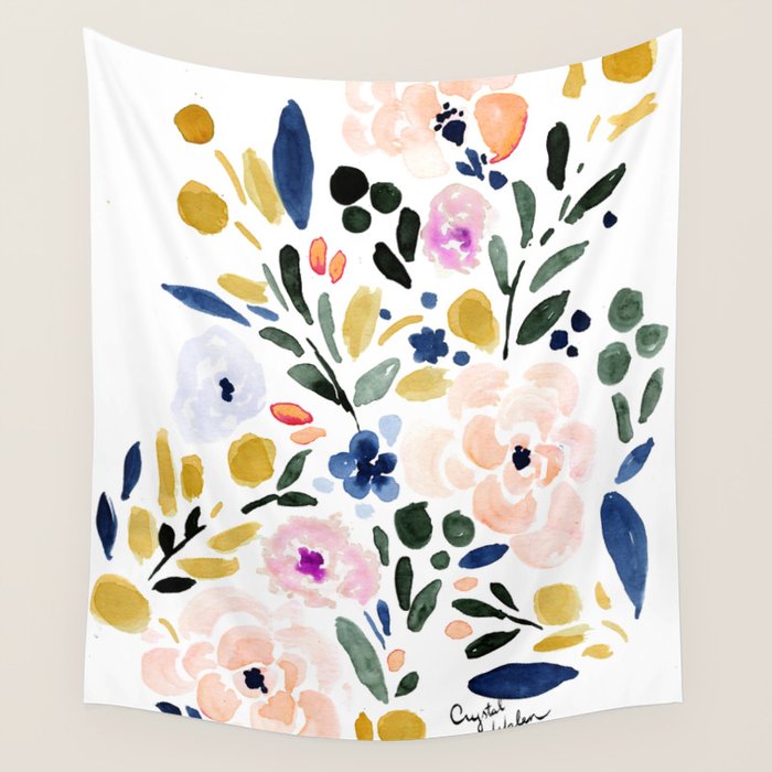 Sierra Floral Wall Tapestry Gallery Image 4