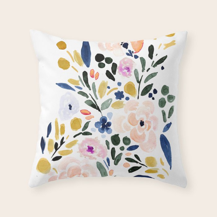 Sierra Floral Throw Pillow Gallery Image 6