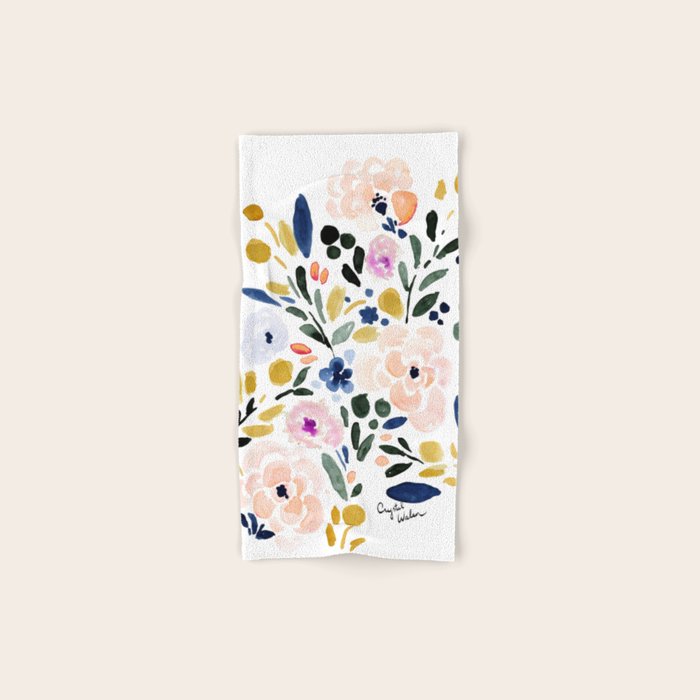 Sierra Floral Bath Towel Gallery Image 1
