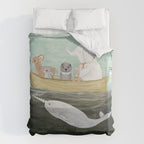 little yellow boat Duvet Cover Gallery Image 6