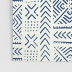Line Mud Cloth // Ivory & Navy Poster Gallery Image 3