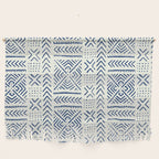 Line Mud Cloth // Ivory & Navy Wall Hanging Gallery Image 1