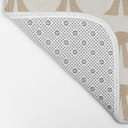 Vintage Bows X Neutral Beige Bath Mat Gallery Image 2