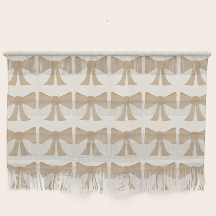 Vintage Bows X Neutral Beige Wall Hanging Gallery Image 1
