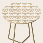 Vintage Bows X Neutral Beige Side Table Gallery Image 2