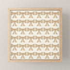 Vintage Bows X Neutral Beige Mini Art Print Gallery Image 1