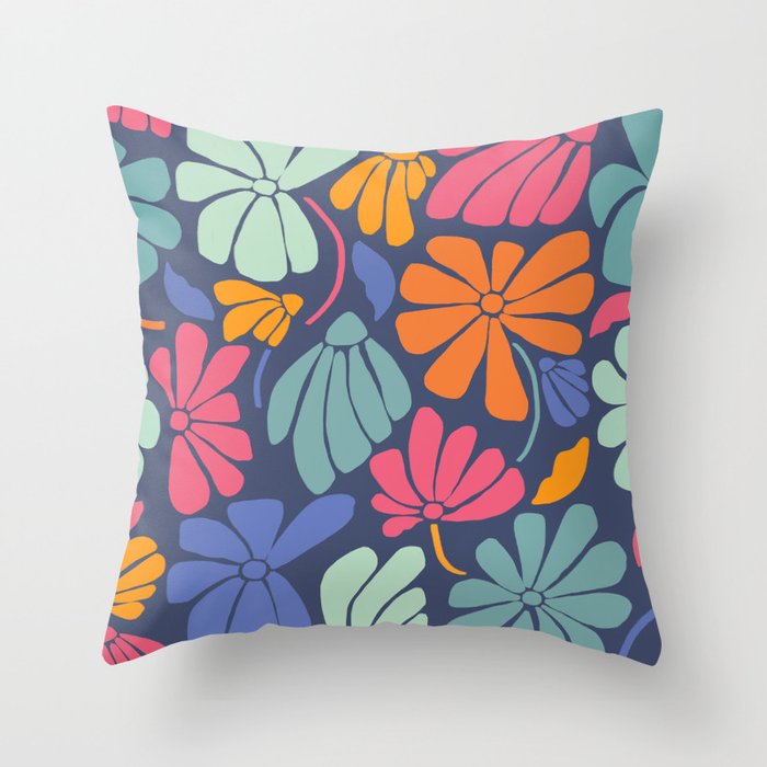 Superbloom - midnight  Throw Pillow Gallery Image 6