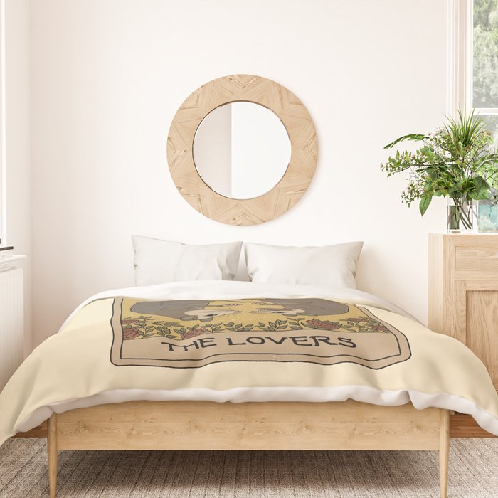 The Lovers - Possum Tarot Duvet Cover Gallery Image 3