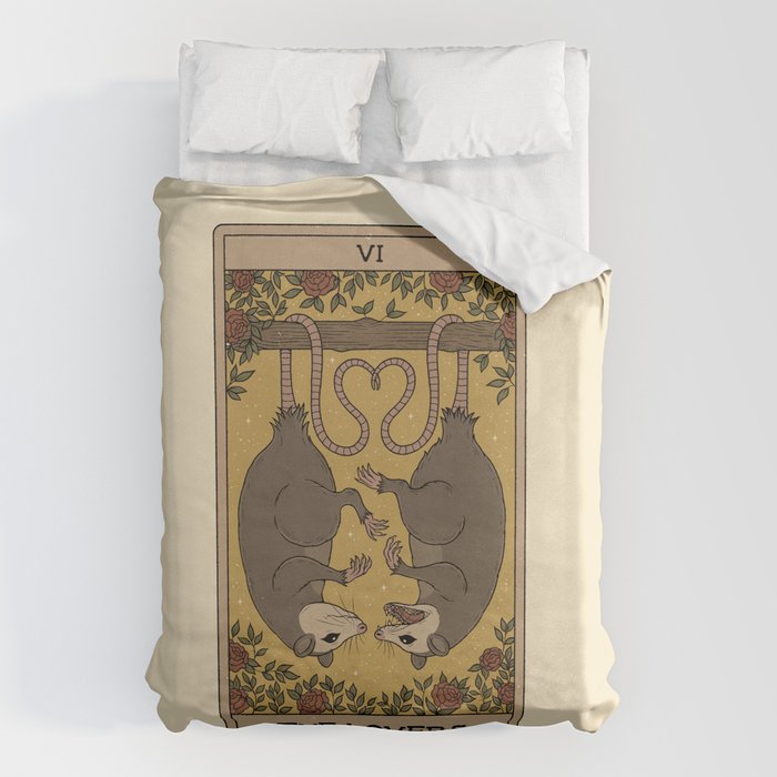 The Lovers - Possum Tarot Duvet Cover Gallery Image 6
