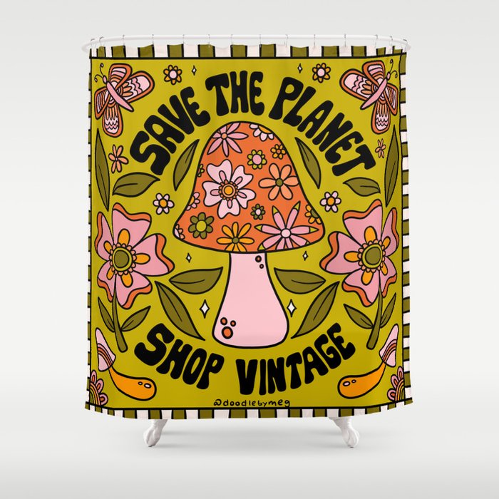 Save The Planet Shower Curtain Gallery Image 1