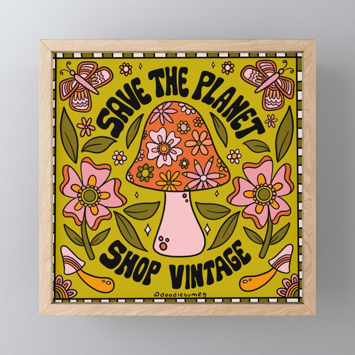 Save The Planet Mini Art Print Gallery Image 1