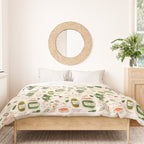 Pesto. Illustrated Recipe. Duvet Cover Gallery Image 3