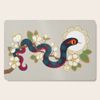 Snake and flowers 2 Cutting Board Gallery Image 1