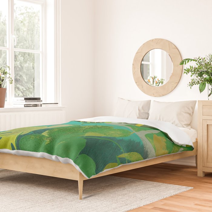 Leaves nature abstract Duvet Cover Gallery Image 2
