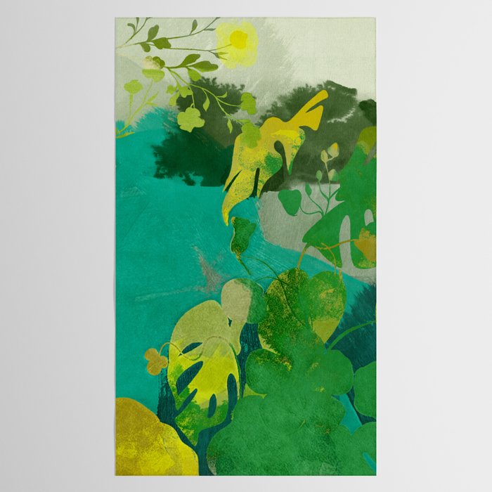 Leaves nature abstract Tablecloth Gallery Image 2