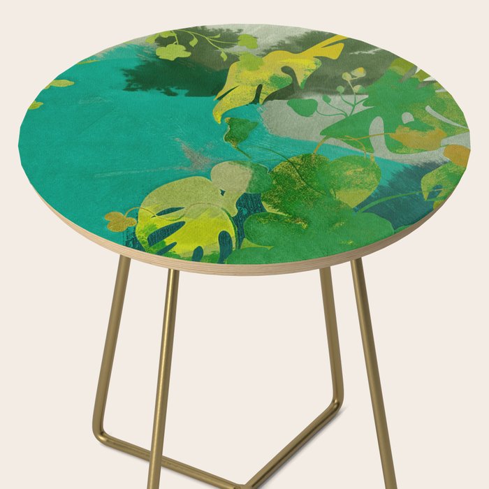 Leaves nature abstract Side Table Gallery Image 2