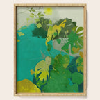 Leaves nature abstract Serving Tray Gallery Image 1