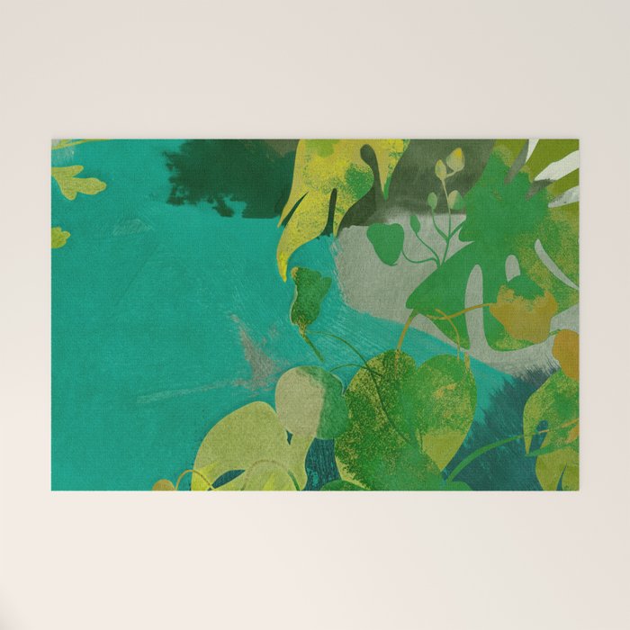 Leaves nature abstract Welcome Mat Gallery Image 1