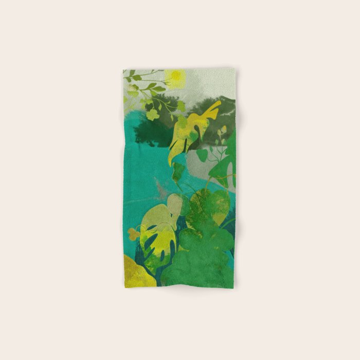 Leaves nature abstract Bath Towel Gallery Image 1