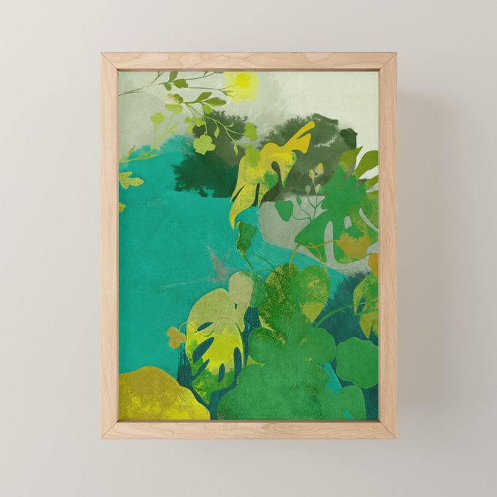 Leaves nature abstract Mini Art Print Gallery Image 1