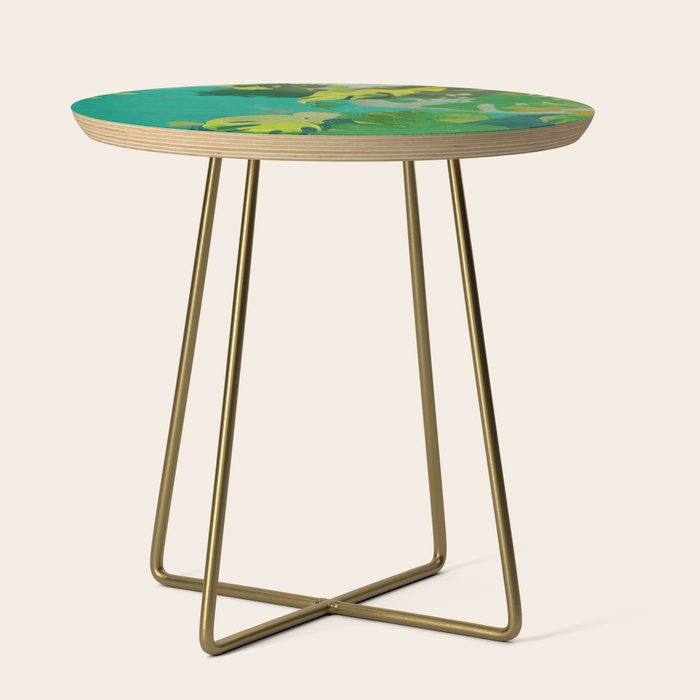 Leaves nature abstract Side Table Gallery Image 1