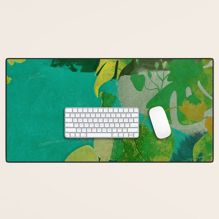Leaves nature abstract Desk Mat Gallery Image 1