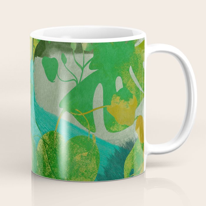 Leaves nature abstract Coffee Mug Gallery Image 1