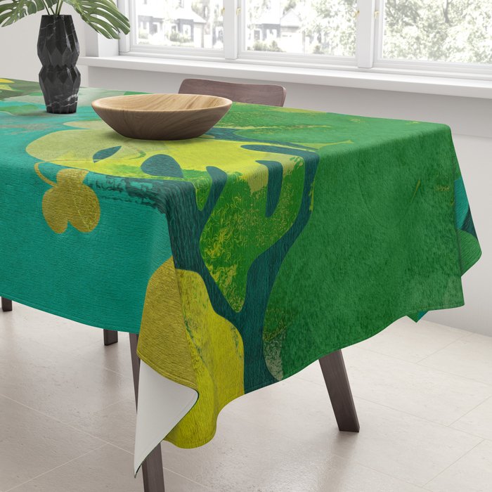 Leaves nature abstract Tablecloth Gallery Image 3